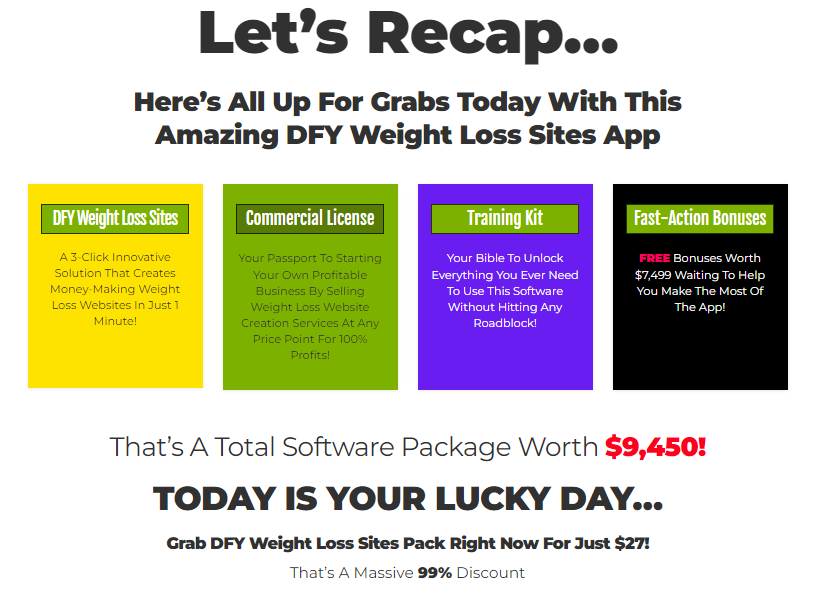 DFY Profit Sites Weight Loss Niche Review and OTO UPSELL By Venkata Ramana