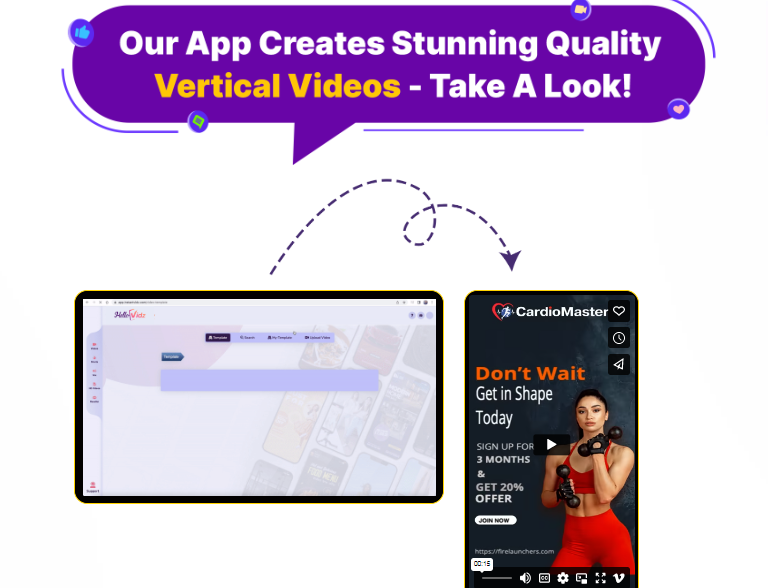 HelloVidz App Vertical Video Creator Review and OTO UPSELL