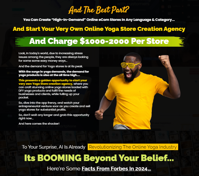 YOGASITES AI App OTO Review - YogaSites AI build an online store focused on yoga and fitness with over 3000 Yoga and Fitness items 3 YogaSites AI PRO Review OTO UPSELL