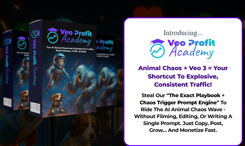 VEOPROFITACADEMY Review: Copy-Paste Google VEO 3.0 AI Animal Videos for Millions of Viral Views 1 VEOPROFITACADEMY Review