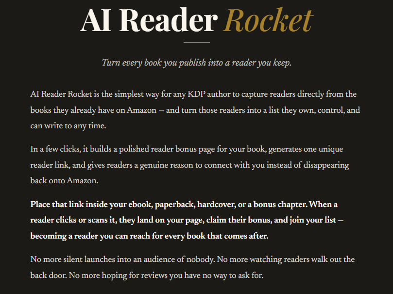 AI Reader Rocket Review OTO 2026