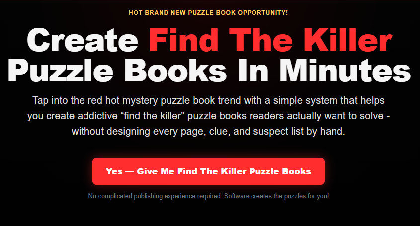 Find The Killer Puzzle Books Review 2026