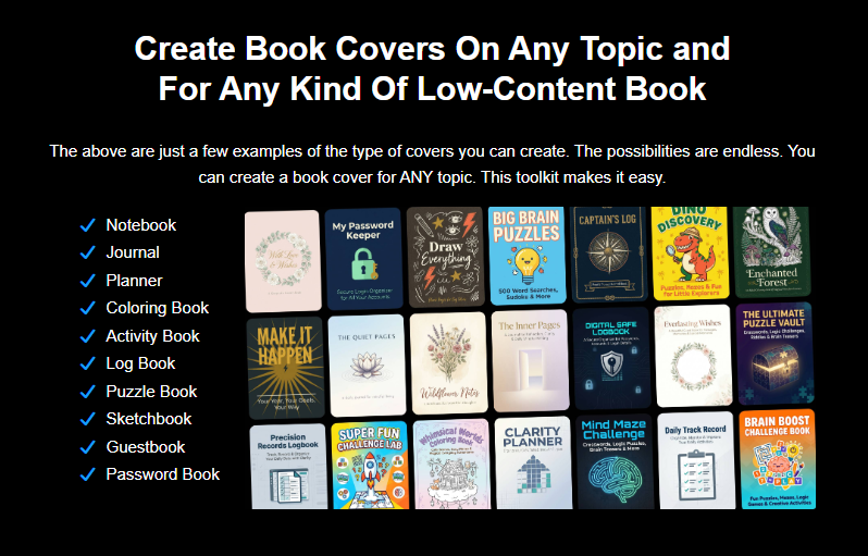 Low Content Book Cover AI Toolkit Review
