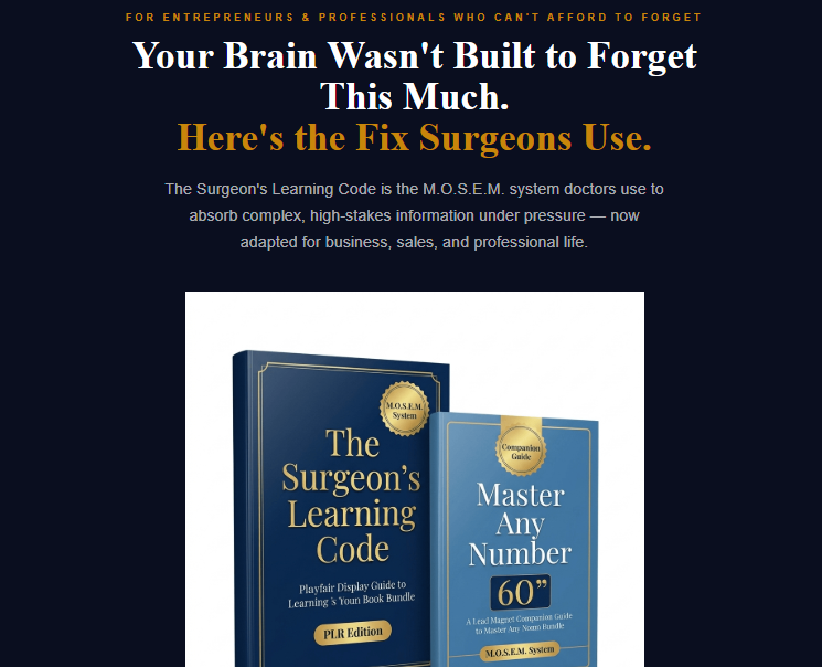 The Surgeon’s Learning Code PLR Review 2026