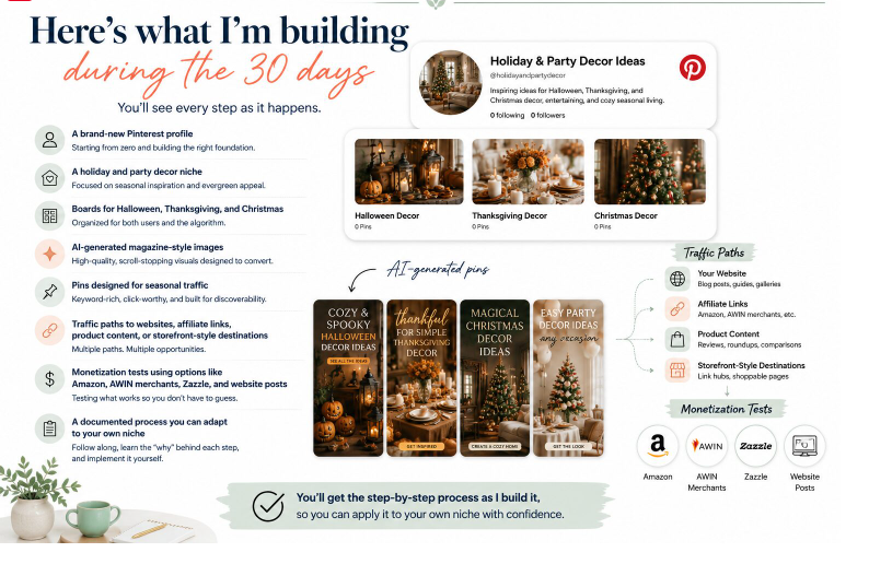 30 Day Pinterest Affiliate Traffic Build-along Review 2026