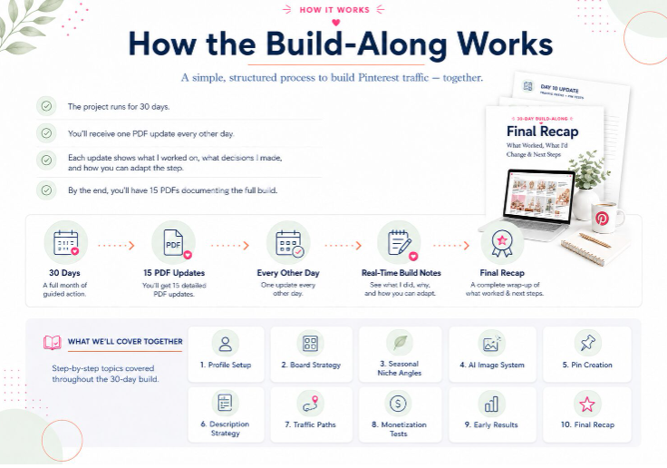 30 Day Pinterest Affiliate Traffic Build-along Review 2026