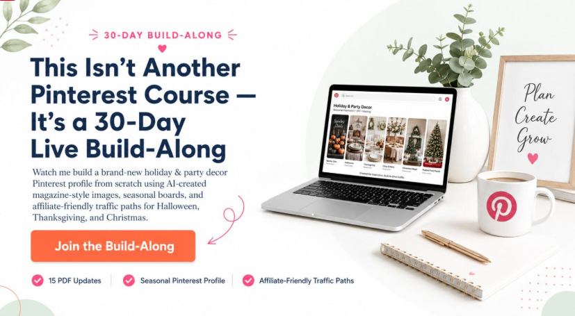 30 Day Pinterest Affiliate Traffic Build-along Review 2026