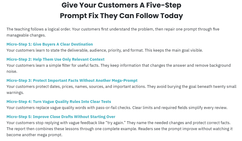 Better ChatGPT Prompts in 5 Micro Steps PLR Review 2026