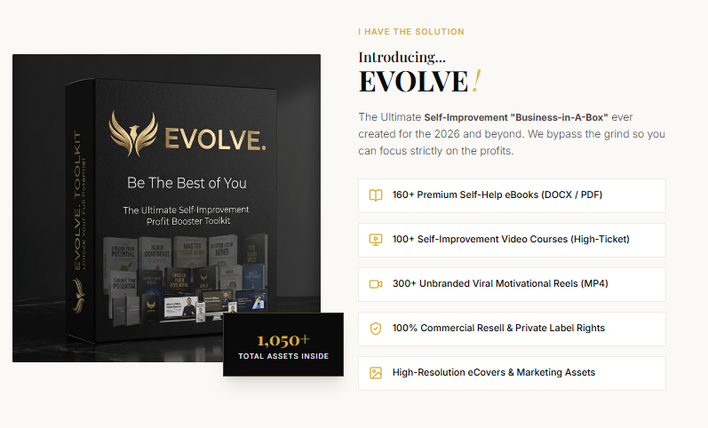 EVOLVE - Self-Improvement Digital Empire Review 2026