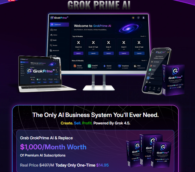 GrokPrime AI Review 2026 OTO