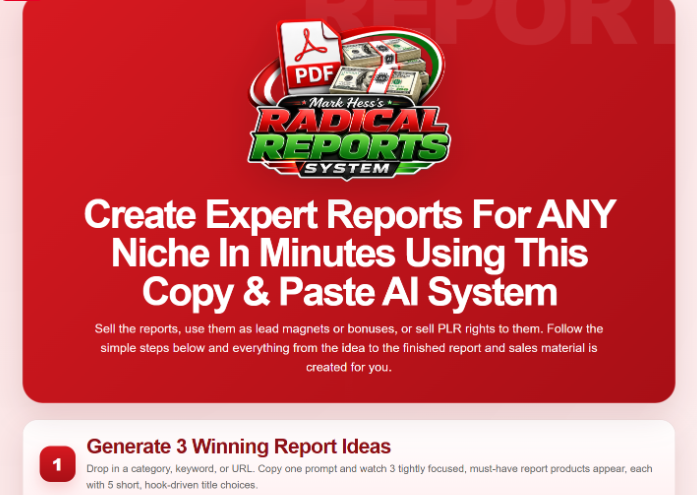Mark Hess's Radical Reports System Review 2026