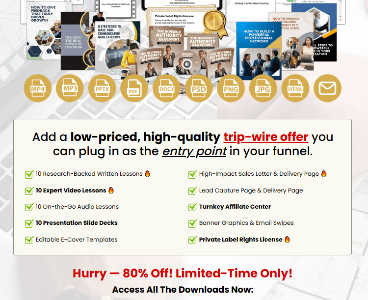 (PLR Firesale) The Invisible Authority Blueprint Review 2026