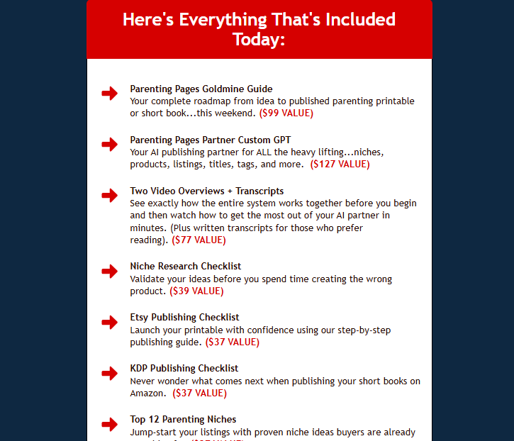 Parenting Pages Goldmine Review 2026