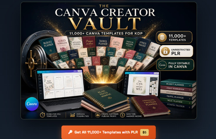 The Canva Vault w Unrestricted PLR Review 2026