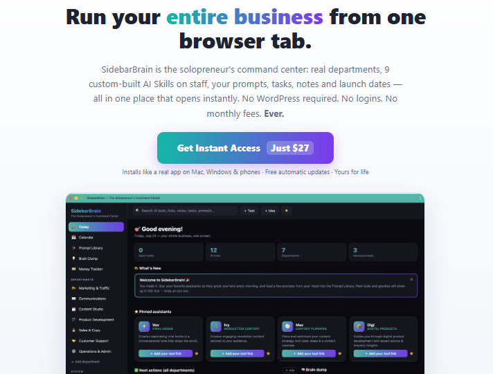 The SidebarBrain Review 2026