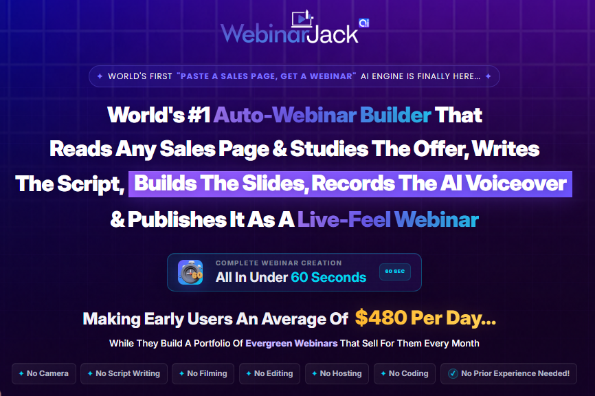 WebinarJack AI OTO Review 2026